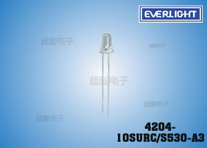 亿光红色插件LED 4204-10SURC/S530-A3 电话机专用LED