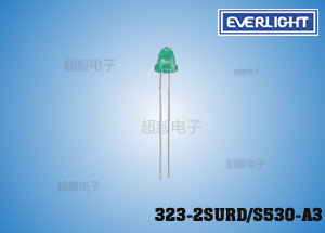 亿光F5直插LED 323-2SURD/S530-A3 红色发光二极管