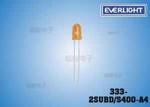 亿光直插LED发光管 333-2SUBD/S400-A4 原装5MM系列LED
