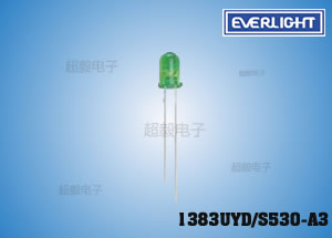 供应台湾亿光 1383UYD/S530-A3 5mm插件LED 原装正品