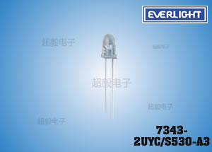 亿光高效率发光LED 7343-2UYC/S530-A3 广告牌专用LED
